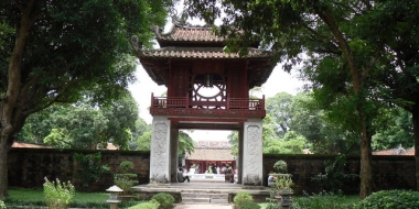 Храмът на литературата - домът на Конфуций в Ханой, Виетнам