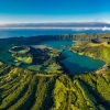 Сао Мигел, Азорски острови: двуцветно езеро и задушено на гейзер